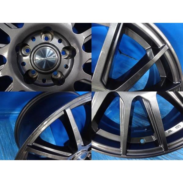 【現品限り】VELVA 中古アルミホイール 17インチ 4本セット 送料無料 中古アルミホイール 4本 ウエッズ VELVA ヴェルバ 17-7.0J