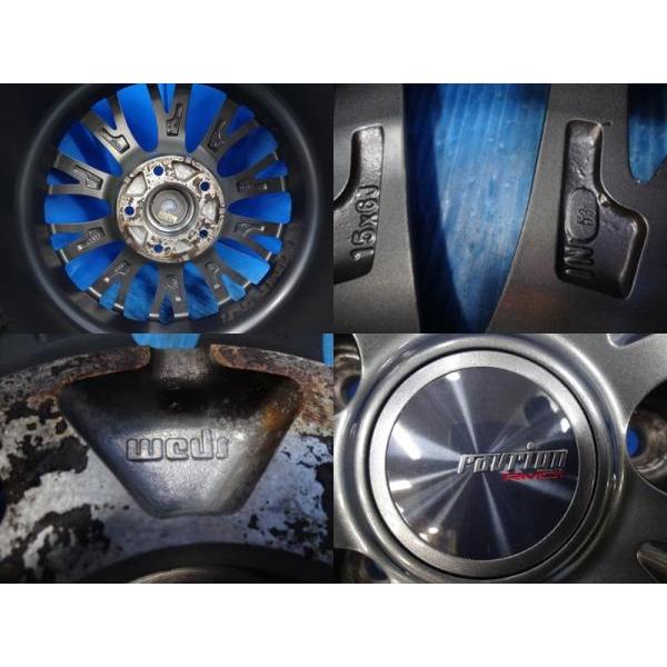 送料無料 中古アルミホイール 4本 ウエッズ ravrionラブリオン 15-6.0J