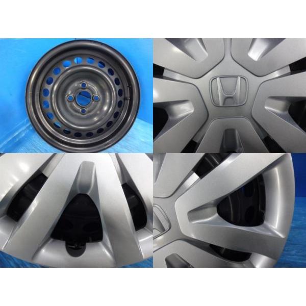 送料無料 中古品 HONDA ホンダ フィット 純正鉄ホイール 4本 ホイール