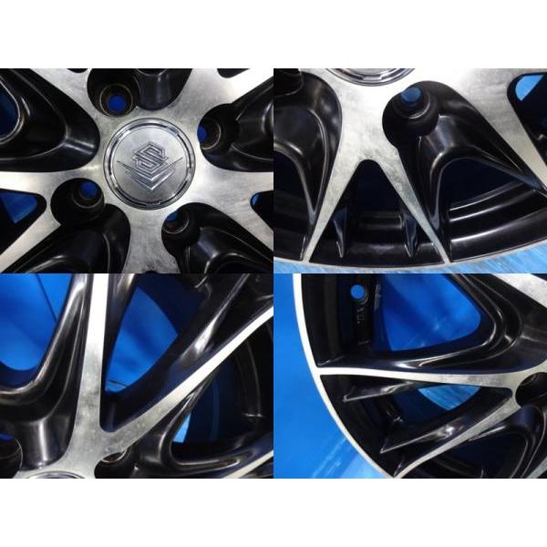 送料無料 中古アルミホイール 4本 シュタイナーTX5 16-6.0J IS43 4H 