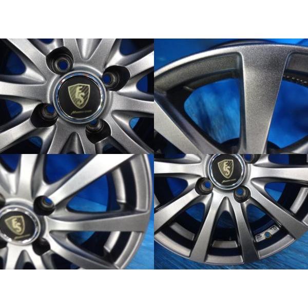 送料無料 中古アルミホイール 4本 マナレイ ES 15-5.5J IS40 4H PCD100