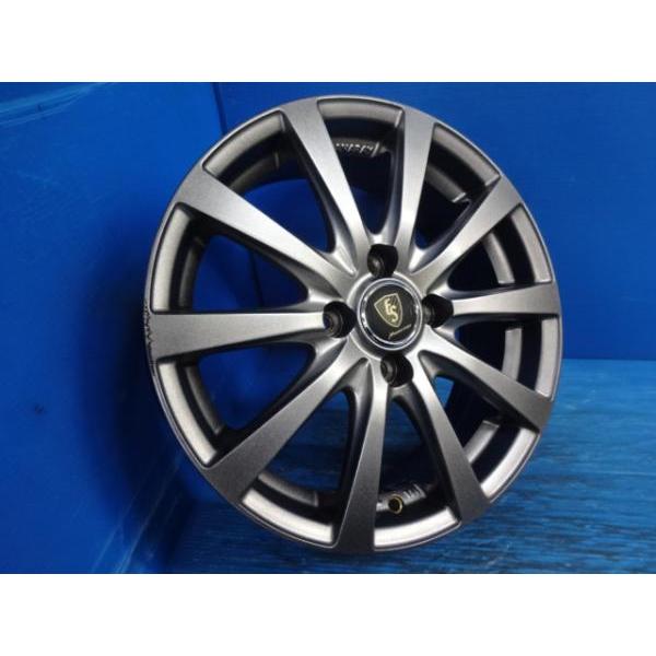 中古アルミ15x5.5マナレイ4本セット ノート、フィットなど 送料無料 中古アルミホイール 4本 マナレイ ES 15-5.5J IS40 4H PCD100
