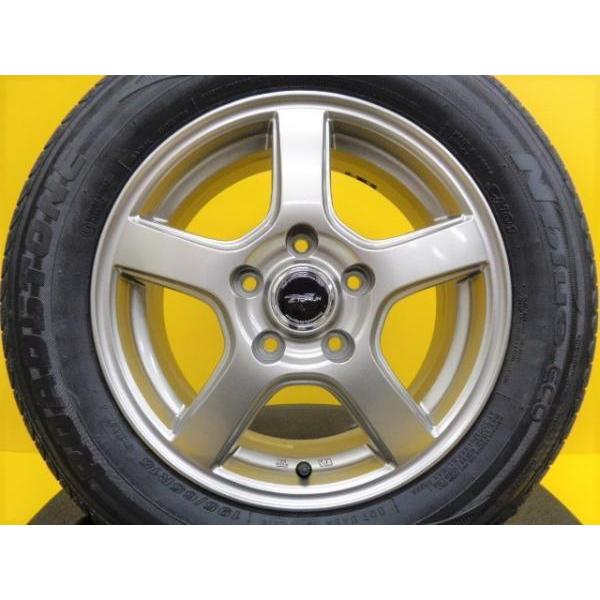 タイヤホイール 4本セット 中古 TOPRUN 15インチ+ 新品 RS SH01【195