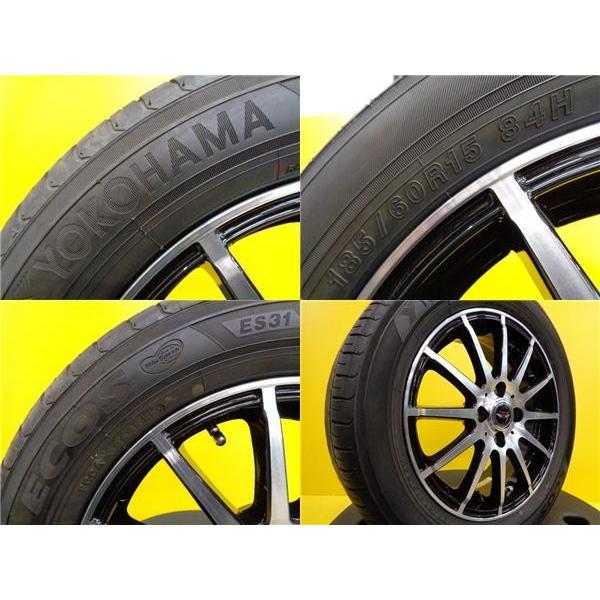 中古 タイヤホイール 4本セット TEAD 15インチ + ヨコハマ ECOS ES31 