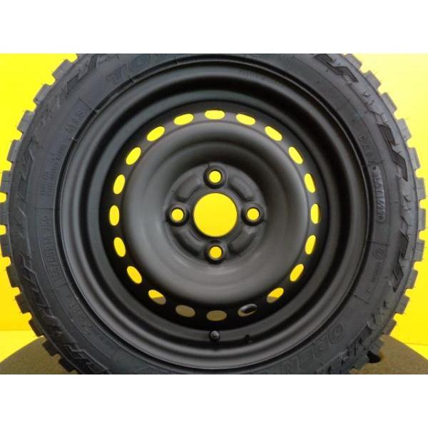 ゴツゴツ タイヤホイール 4本セット 中古 ホンダ 純正スチール 14  