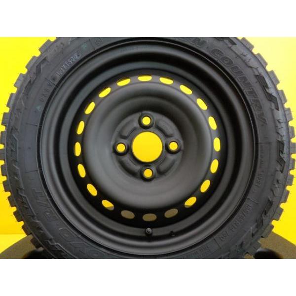 ゴツゴツ タイヤホイール 4本セット 中古 ホンダ 純正スチール 14  