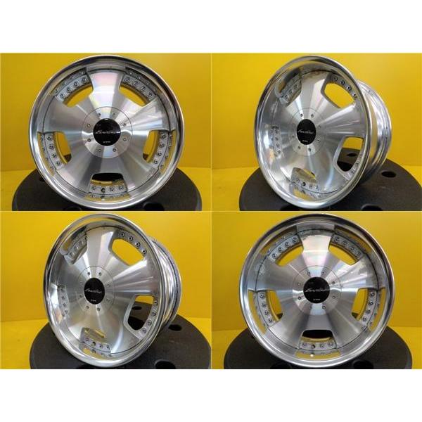 中古ホイール 4本セット WORK ユーロライン DH 17インチ 7.5J / 8.0J + 