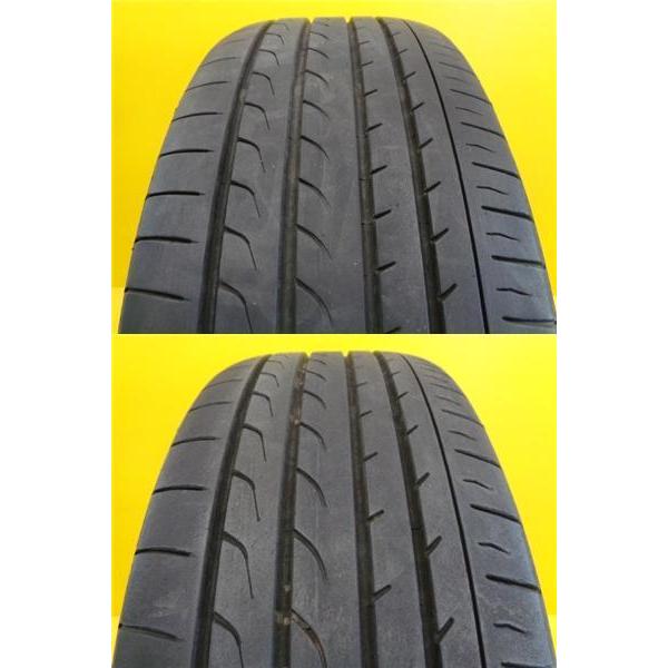 YOKOHAMA BluEarth 17インチタイヤ4本セット 中古品 中古 215/55R17 タイヤホイール 4本セット<BR>YOKOHAMA BluEarth