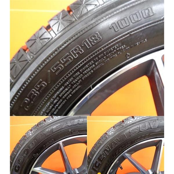 ベンツ EQA H243 冬タイヤ グッドイヤー アイスナビ SUV 235/55R18 2022年製 MAK 18インチ 5H-112 中古 4本セット スタッドレス｜tire-shop-tread｜06