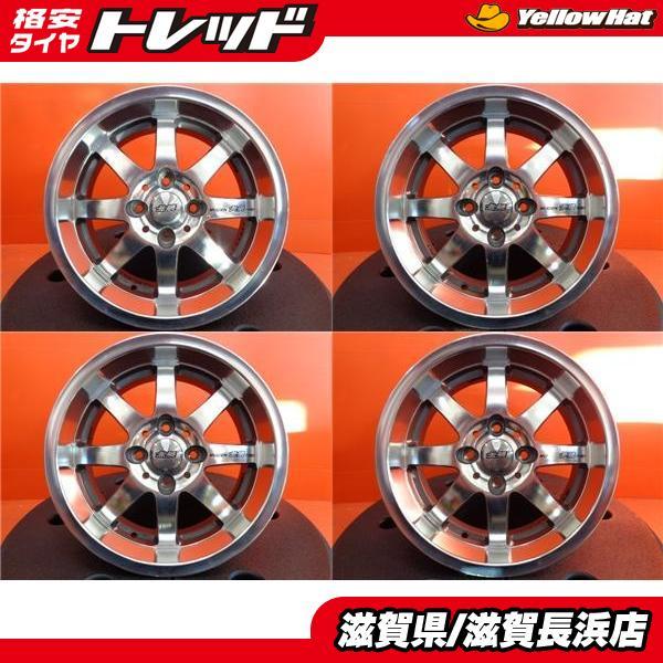 中古ホイール 4本 MUGEN NR 15インチ 6.5J +50 4H-100 ハブ56mm