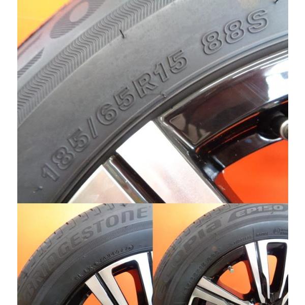 新型アクア K10系 中古 KYOHO WREST 15インチ ブリヂストン エコピア EP150 185/65R15 2022年製 4本セット 夏タイヤ モデリスタ｜tire-shop-tread｜07