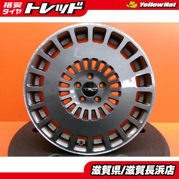 中古ホイール 2本 TRD TF8 18インチ 7.5J +48 5H-100 ハブ54mm