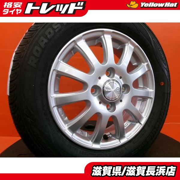 ミライース 夏タイヤ 中古 Tirado 13インチ 新品 RS HP02 155/70R13