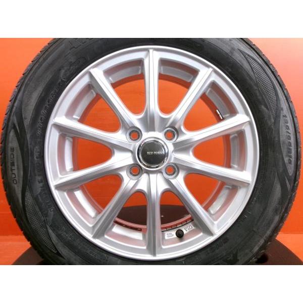 フリード GB3 GB4 夏タイヤ 中古 エコフォルム 15インチ 4H-100 新品