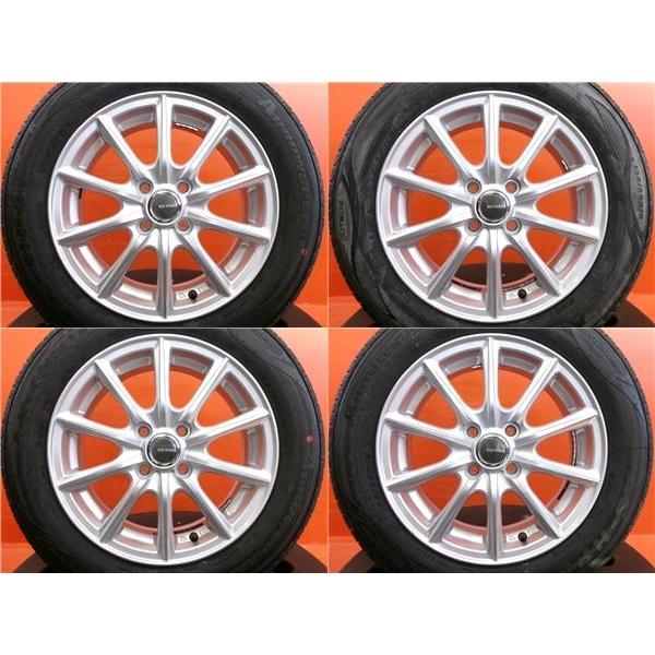 フリード GB3 GB4 夏タイヤ 中古 エコフォルム 15インチ 4H-100 新品