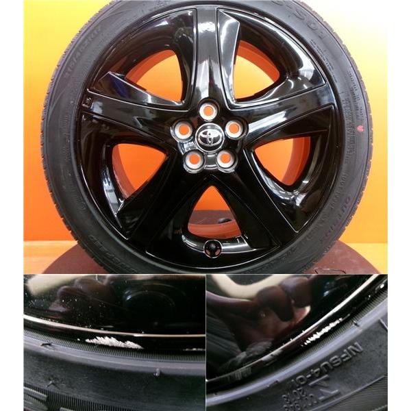 プリウス純正　カスタムブラックエディション　215/45R17　新品タイヤ プリウス 夏タイヤ 中古 トヨタ 50系 ツーリング 純正 17インチ 新品