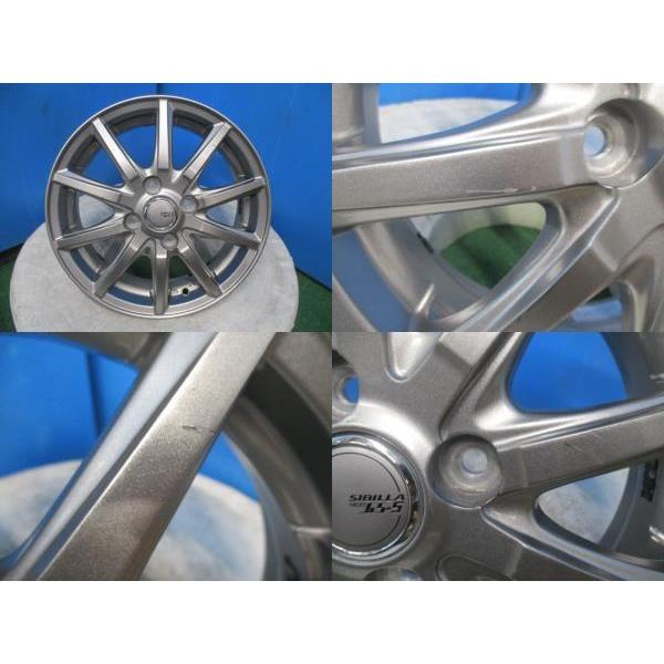 4本 中古 TOPY SIBILLA NEXT GS-5 アルミホイール 14インチ 4.5J +45