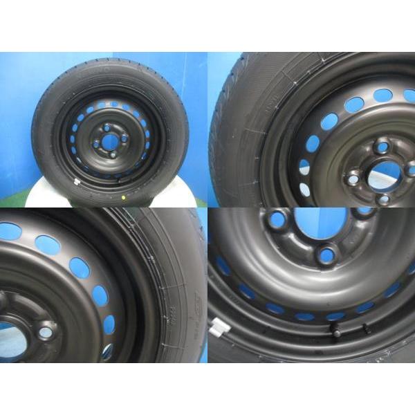 4本 新品 タイヤ 2024年製 ブリヂストン NEWNO 155/65R14 鉄 スチールホイール 14インチ 4.5J +45 100 4H ホンダ N-BOX N-ONE N-WGN｜tire-shop-tread｜05