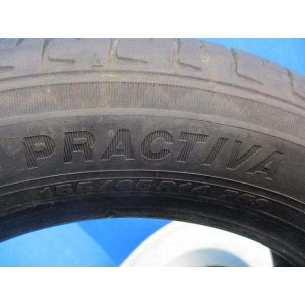 4本 バリ山 2022年製 中古 夏 サマータイヤ PRACTIVA 155/65R14 4本 バリ山 2022年製 中古 夏 サマータイヤ PRACTIVA 155/65R14