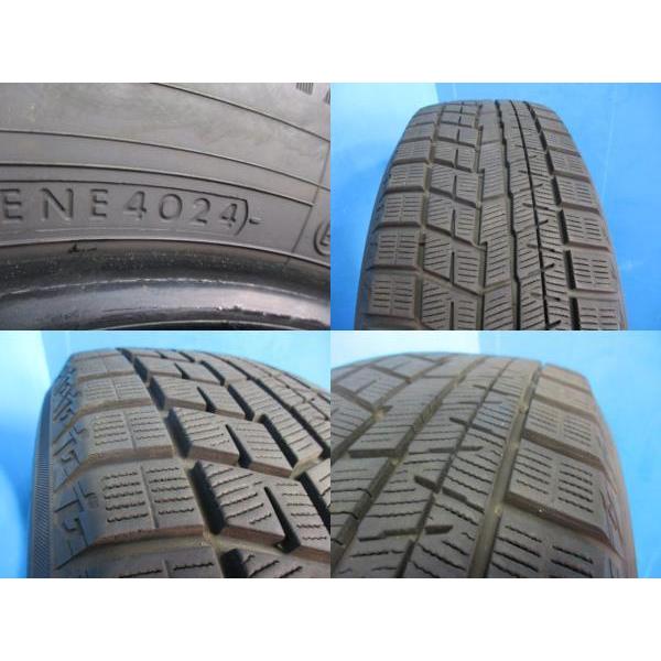 seki.yo① 2本 ライフ純正アルミバリ山iG60セット！ ヨコハマタイヤ 4本 バリ山 2024年製 中古 スタッドレス タイヤ