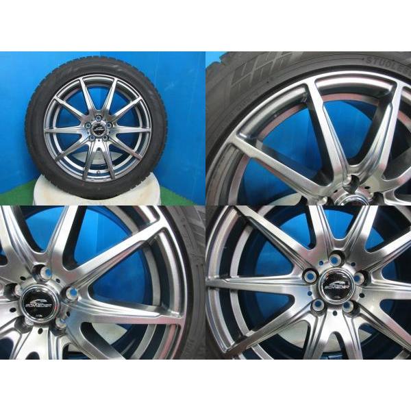 アルミ付スタッドレス4本 215/50R17 Yokohama iG60 送料込 ヨコハマタイヤ 4本 2024年製 中古 スタッドレス タイヤ ヨコハマ