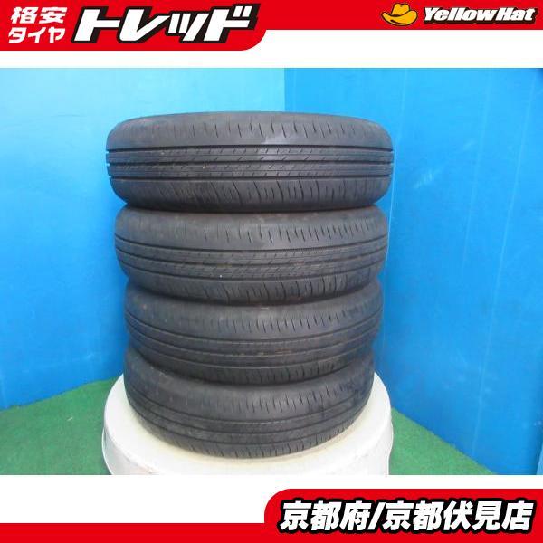 DUNLOP ENASAVE EC300+ 155/65R14 14インチ 夏タイヤ 4本 ekワゴン タント N-BOX MRワゴン R1/R2 ミライース等　(KTE107) DUNLOP（ダンロップ） 4本 2022年製 中古 夏 サマータイヤ ENASAVE