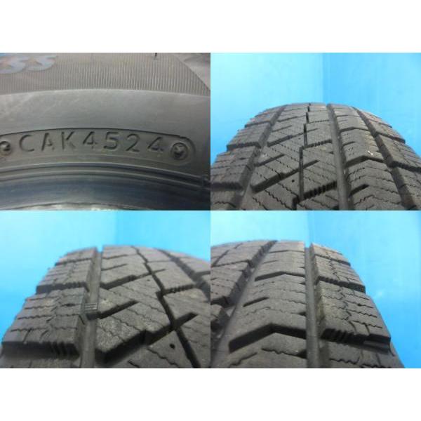 【バリ溝】スタッドレス4本 BLIZZAK VRX2 155/65R14 24年 BRIDGESTONE（ブリヂストン） 4本 バリ山!! 2024年製 中古 BLIZZAK