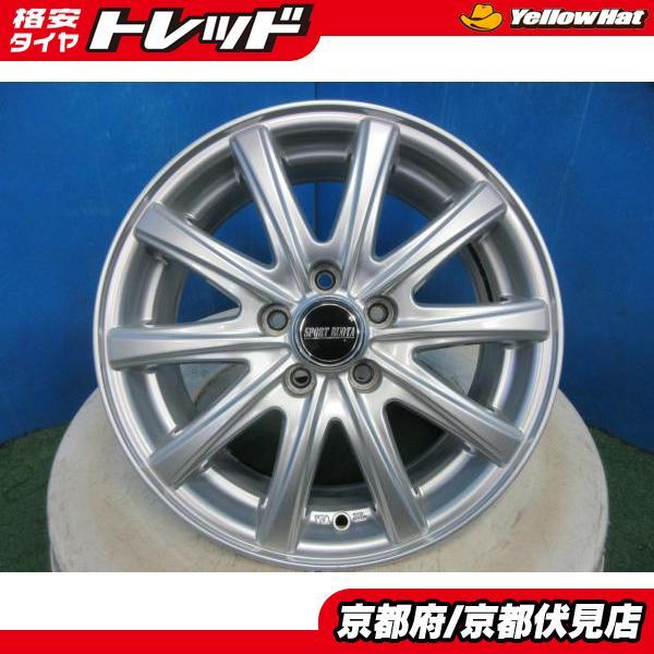 4本 中古 SPORT RUOTA 15インチ アルミホイール 6J +45 100 5H