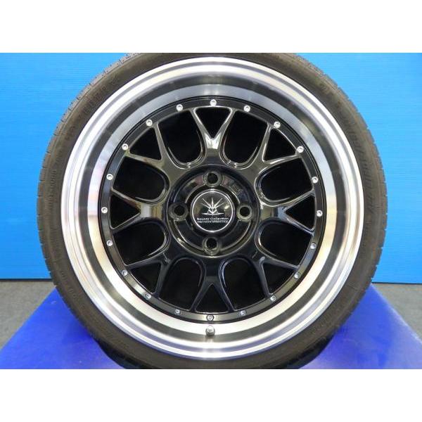 軽カーに】OFFBEAT Black Diamond BD00【16インチ 5.5J +45】溝