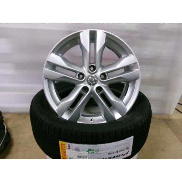 ステージアホイールM35 17インチ17x7J PCD 5-114.3 (4本) PIRELLI（ピレリ） J32 ティアナ M35 ステージア 4本 日産純正 17