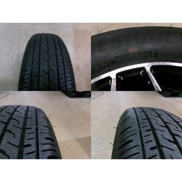 新品セット☆S15(ブラック)+ブリヂストン145/80R12☆エブリィ BRIDGESTONE（ブリヂストン） エブリィ 4本 新品 黒 12インチ 4H 4穴