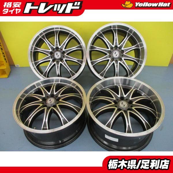 深リム アルファード 19インチ 中古 4本 MONZA JAPAN Warwic EXSTAR 8J