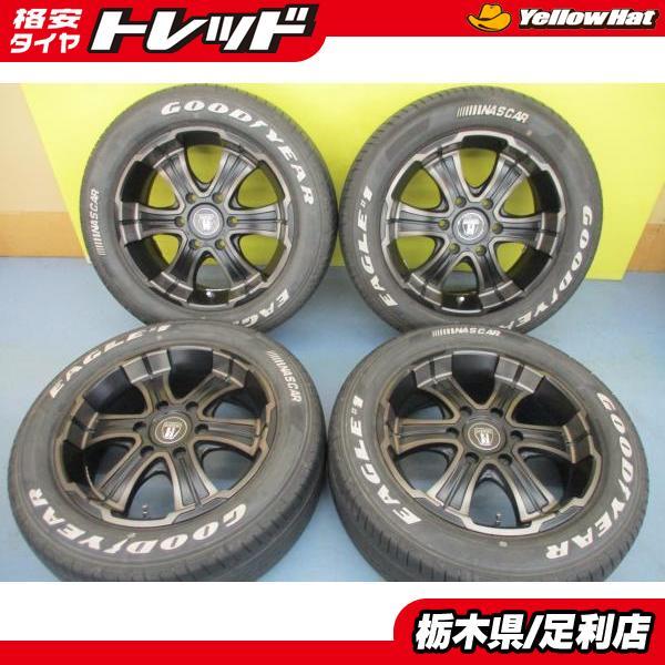 ハイエースなどに！BARBERO 17インチ タイヤホイール4本セット グッドイヤー（GOODYEAR） 200系 ハイエース 17インチ 限定カラー 中古