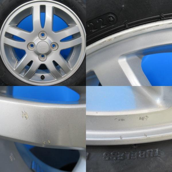 新品 スタッドレス ブリヂストン ブリザック VRX2 155/65R14 75Q 中古 ダイハツ 純正 14インチ アルミホイール タント ムーヴ 4本セット！｜tire-shop-tread｜05