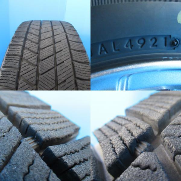 【送料無料】スタッドレス  中古 ブリヂストン BRIDGESTONE BLIZZAK VRX3 【175/65R14 82Q】美品ホイールセット キューブ フィット などに｜tire-shop-tread｜03