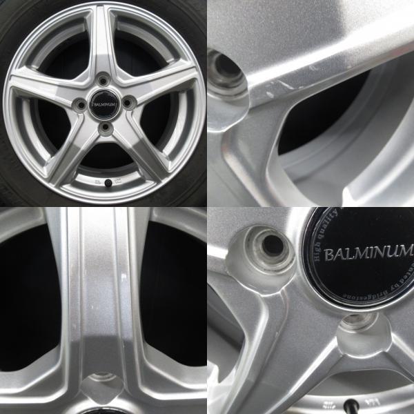 （中古）冬タイヤ15インチ4本SET、フリード BRIDGESTONE フリードハイブリッド 4本 15インチ ガンメタ 4H 4