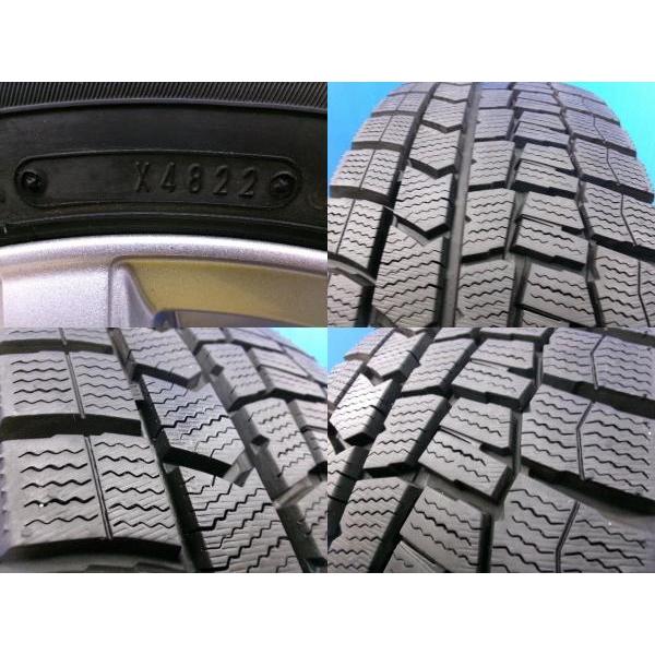 フィット グレイス シャトル WEDS JOKER 5.5J +50 4H 100 ダンロップ WINTERMAXX WM02 185/60R15 ４本 中古 セット ダンロップ｜tire-shop-tread｜06