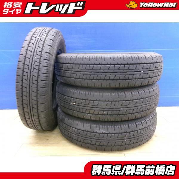 DUNLOP（ダンロップ） ADバン 中古 夏タイヤ 9分山 4本 165R14 6PR