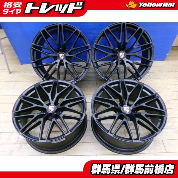 中古 4本 ポルシェ 95B マカン RSスパイダー 純正 21インチ 9.5J ET27