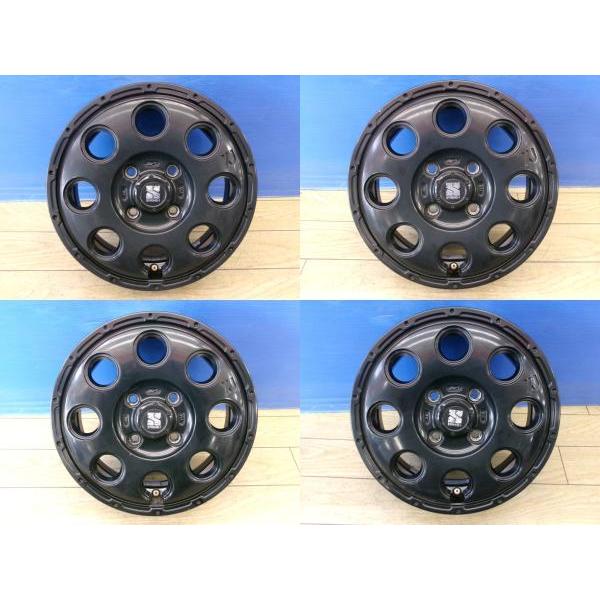 エブリィ 中古 4本 MLJ XTREME-J KK03 13インチ 4J ET43 4H-100 サテン 