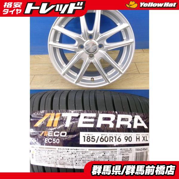 ノート E13 新品 夏タイヤ 4本 アイシン AITERRA 185/60R16 90H XL +