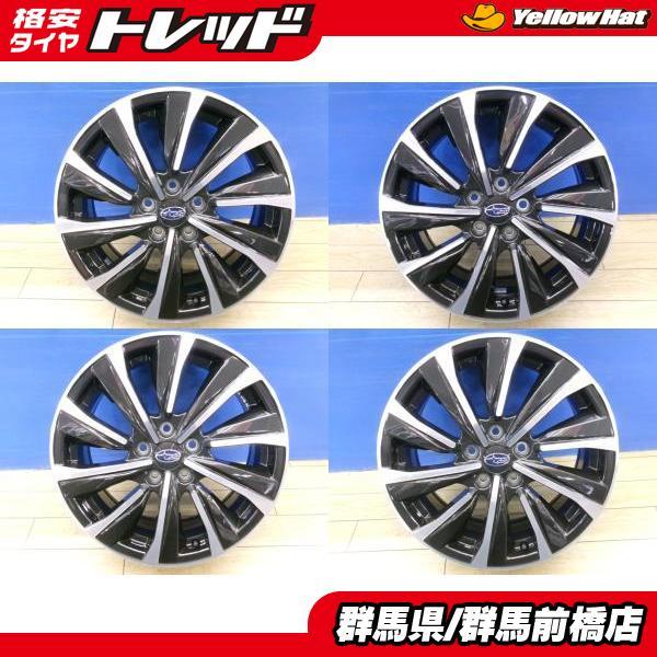 美品 中古 4本 スバル VN5 レヴォーグ STI Sport 純正 18インチ 7.5J