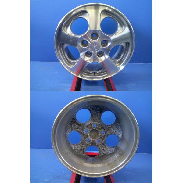 中古パジェロイオ純正アルミホイール 1660+55 5H PCD114.3