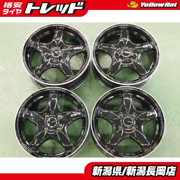 中古 15インチアルミ レアマイスター CS-V 6J +42 4穴 PCD100 グロス