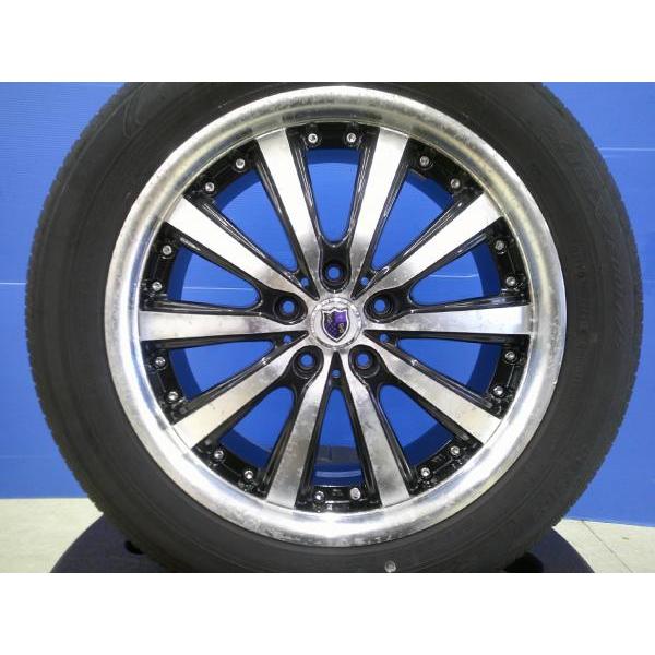 日産エルグラ 18インチ 225/55R18 バリ溝タイヤ２本付 ホイルキズ有り 日産エルグラ 18インチ 225/55R18 バリ溝タイヤ2本付