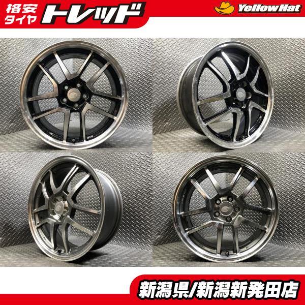 中古4本セット】ENKEI ALL TWO 7J-17 +48 100 5H エンケイ 社外 86