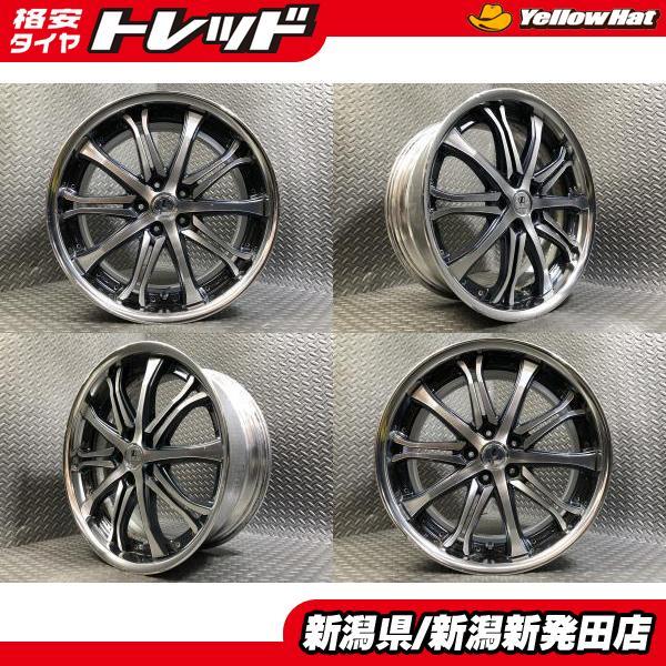 中古4本セット】WORK LEHRMEISTER LM-SC6 8J-19 +38 114.3 5H ブラック