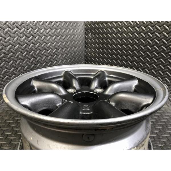 中古2本】ワタナベ 6J-13 約22 114.3 4H ブラック 旧車 塗装はがれ有 8