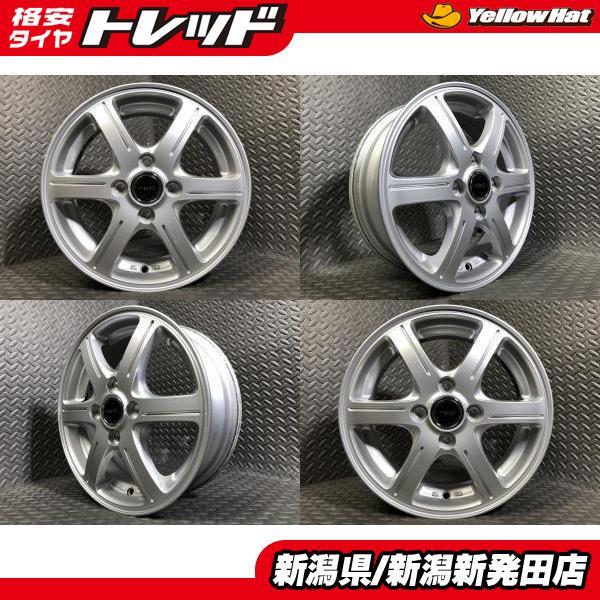【中古ホイール4本セット】社外 FEID 5.5J-14 +45 100 4H アクア ヤリス ノート マーチ フィットなどに 新 : タイヤ ...