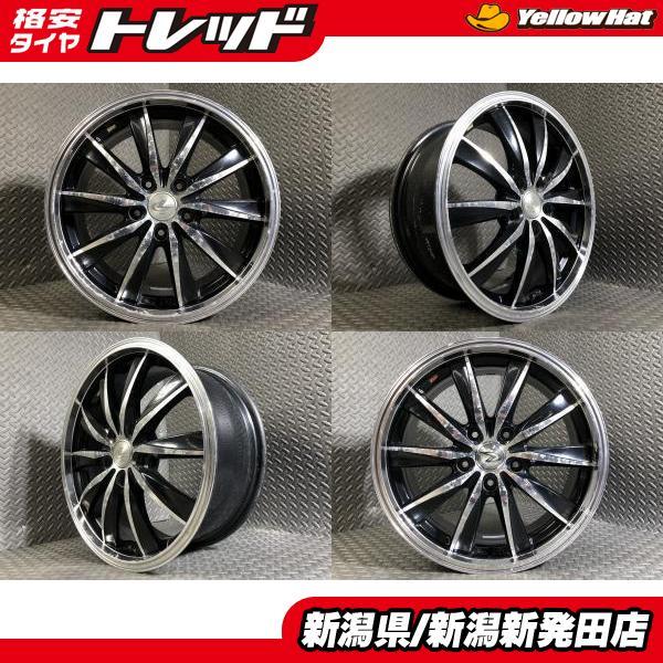 中古ホイール4本セット】社外 Weds LEONIS 7J-17 +53 114.3 5H